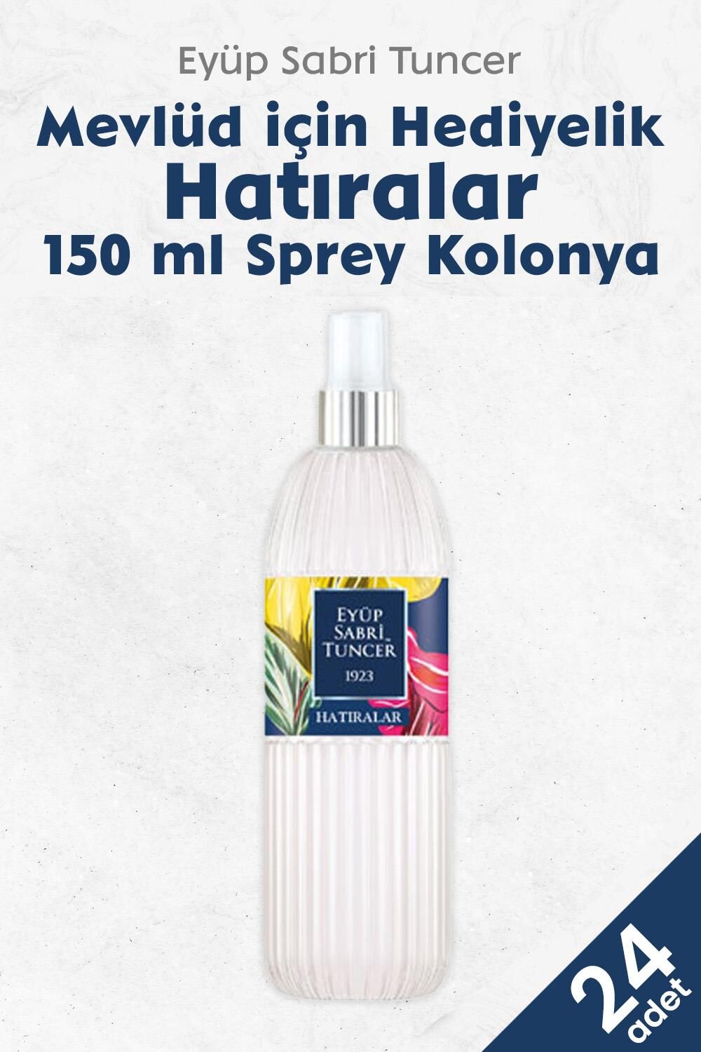 Eyüp Sabri Tuncer Hatıralar Kolonya Sprey 150 ML x 24 adet