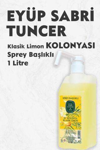 Eyüp Sabri Tuncer Klasik Limon Kolonyası Sprey Başlıklı 1 lt