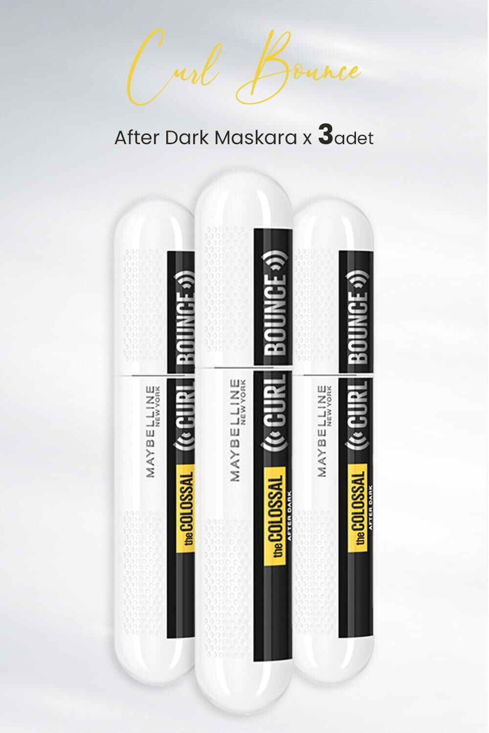 Maybelline New York Maskara Curl Bounce After Dark x 3 Adet
