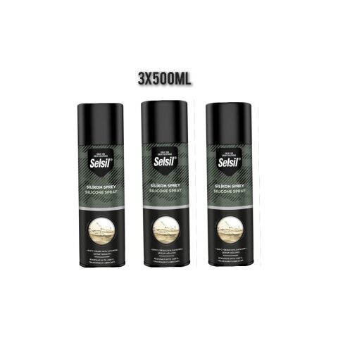 Selsil Silikon Sprey 3 x 500 ml