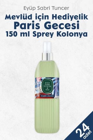 Eyüp Sabri Tuncer Paris Gecesi Kolonya Sprey 150 ml x 24 adet