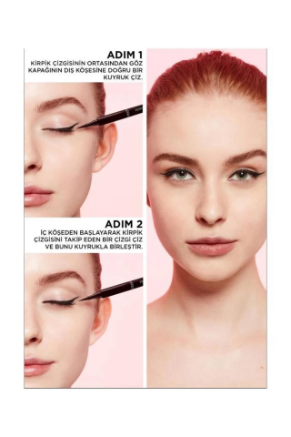 3 Adet Loreal Paris Perfect Slim Eyeliner Siyah ve ROSIE Pamuk
