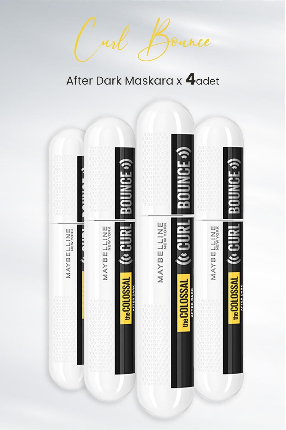 Maybelline New York Maskara Curl Bounce After Dark x 4 Adet
