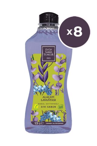Eyüp Sabri Tuncer Alaçatı Lavantası Sıvı Sabun 1500 ml x 8
