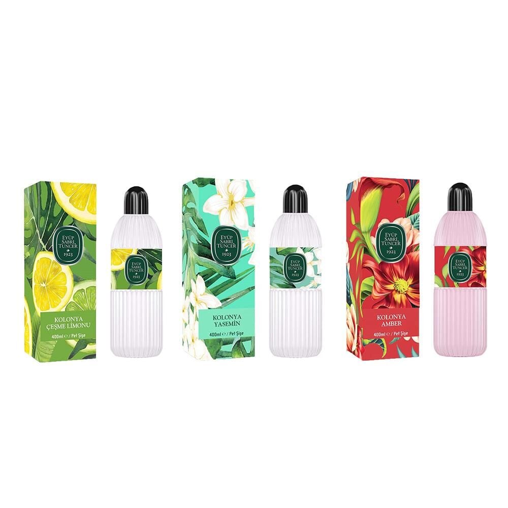 Eyüp Sabri Tuncer Kolonya Çeşme Limonu, Yasemin ve Amber Pet Şişe 400 ml