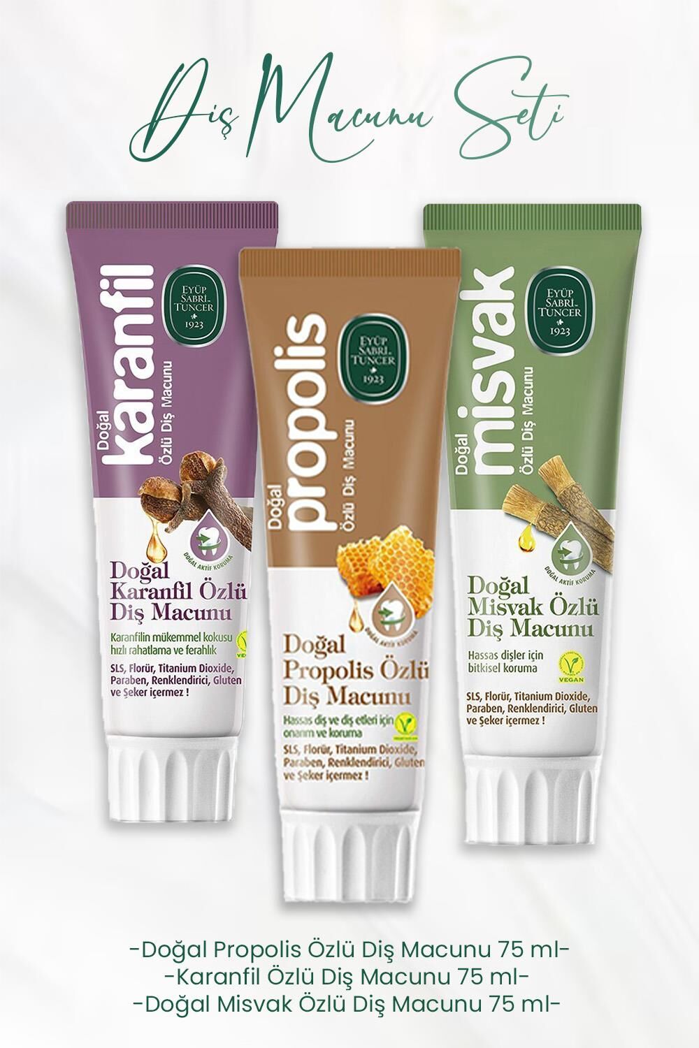 Eyüp Sabri Tuncer Diş Macunu Seti