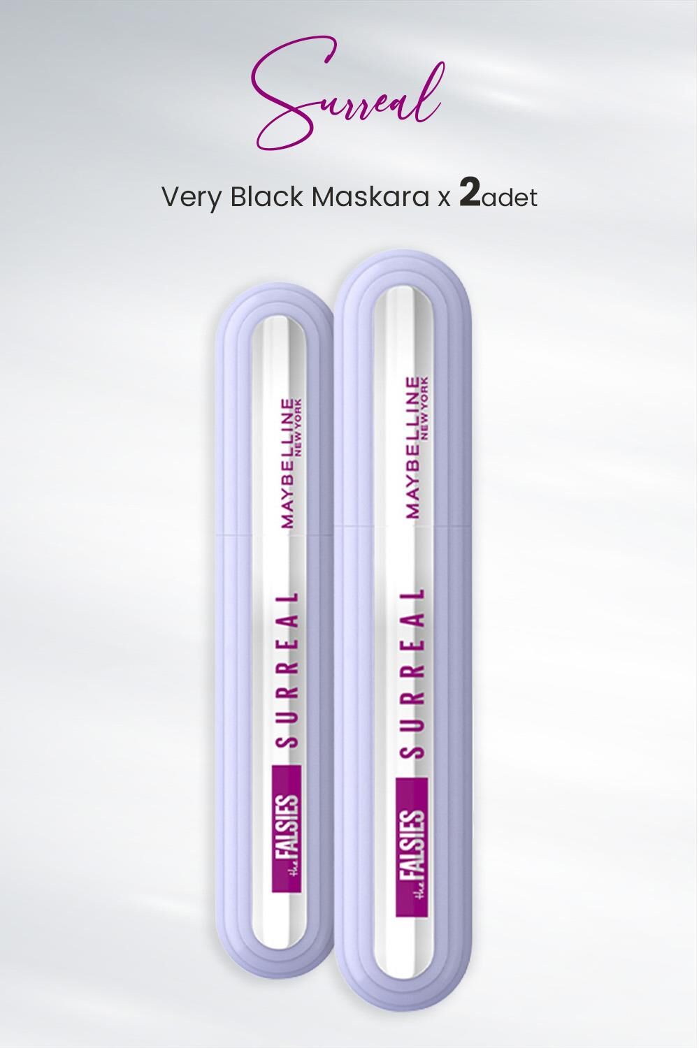 Maybelline New York Maskara Surreal Very Black x 2 Adet