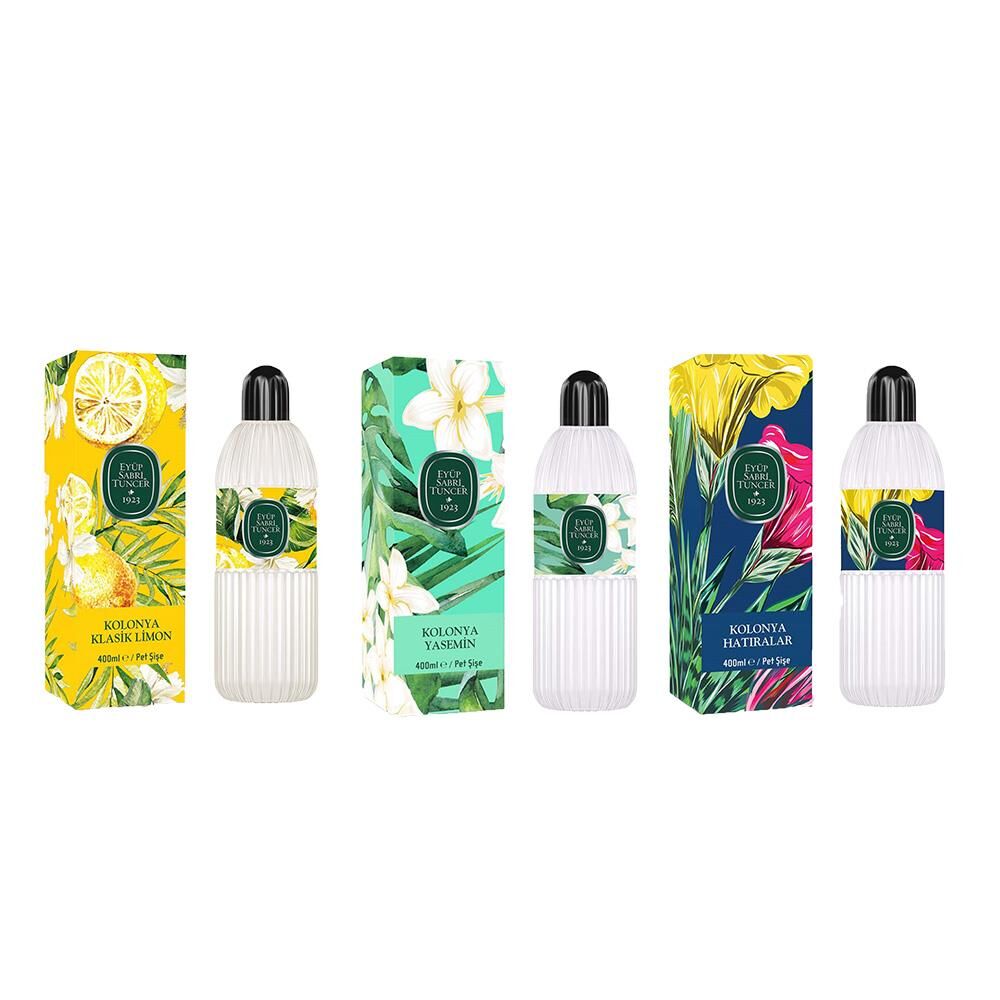Eyüp Sabri Tuncer Kolonya Klasik Limon, Yasemin ve Hatıralar Pet Şişe 400 ml