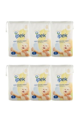 İpek Ipek Maxi Bebek Temizleme Pamuğu 60'lı 6 Paket