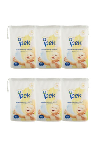 İpek Ipek Maxi Bebek Temizleme Pamuğu 60'lı 6 Paket