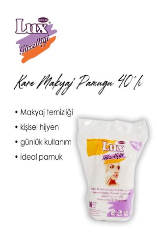 Lux 40'lı 29 AL 25 ÖDE Disk Kare Makyaj Pamuğu ve ROSIE