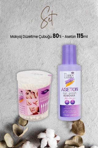 Lux Makyaj Düzeltme Çubuğu 80' li ve Aseton 115 ml