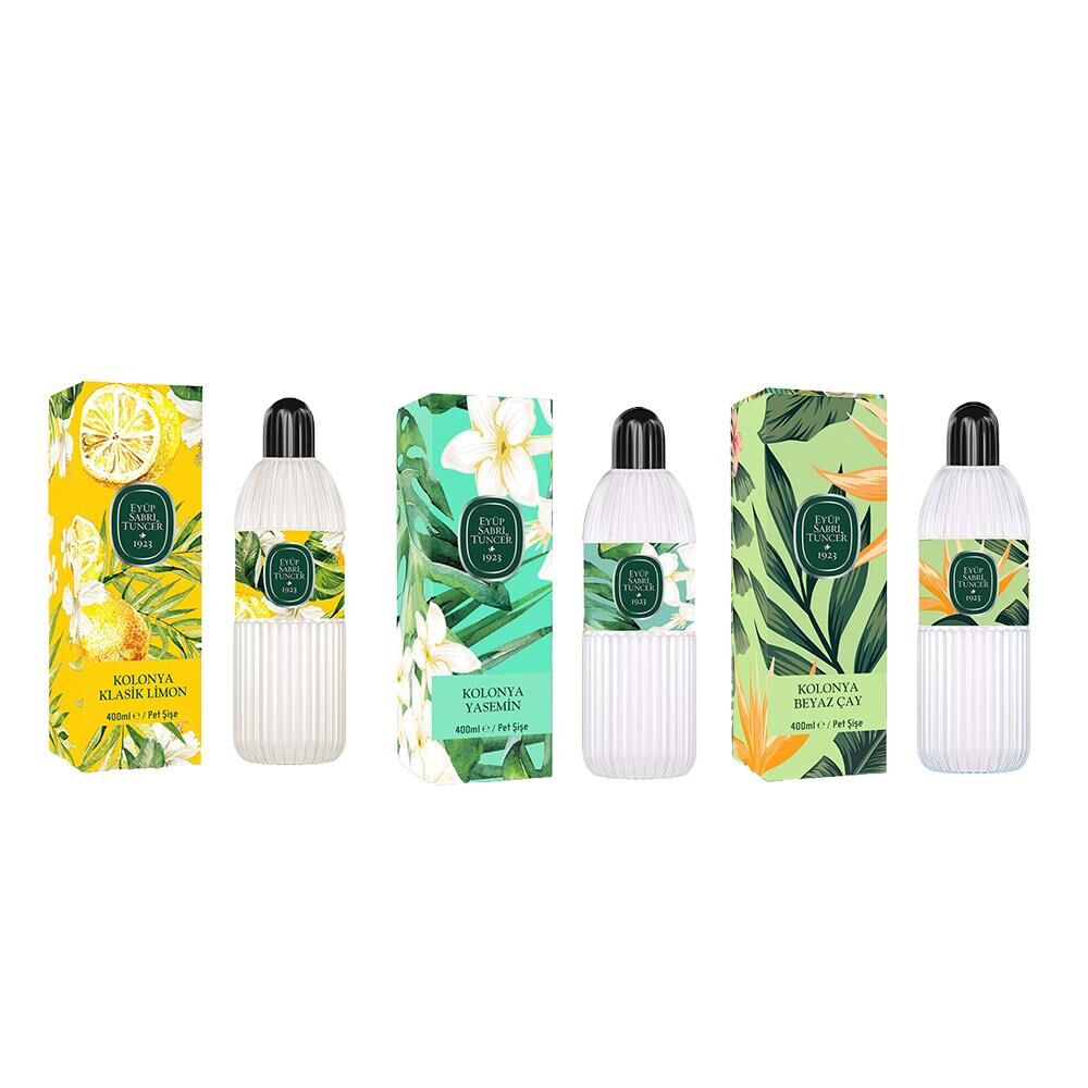 Eyüp Sabri Tuncer Kolonya Klasik Limon, Yasemin ve Beyaz Çay Pet Şişe 400 ml