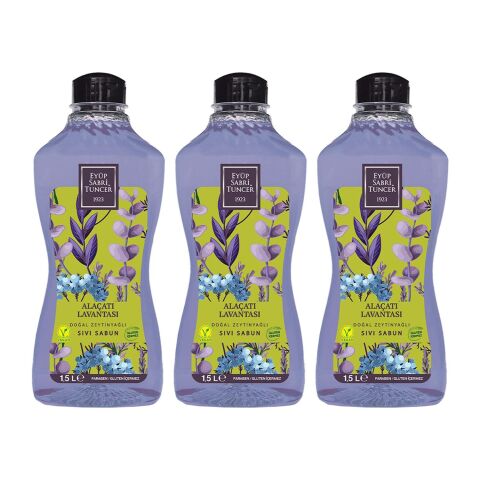 Düvenci Toptan Eyüp Sabri Tuncer Alaçatı Lavantası Sıvı Sabun 1500 ml x 3 Adet