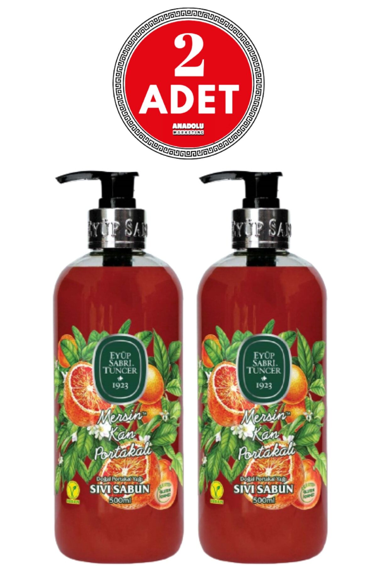 Eyüp Sabri Tuncer Mersin Kan Portakalı Sıvı Sabun 500 ml x 2 Adet