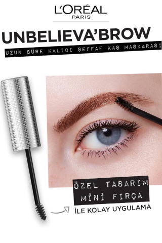 Loreal Paris 3 Adet Unbelieva Brow Uzun Süre Kalıcı Şeffaf Kaş Maskarası ve ROSIE