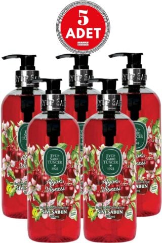 Eyüp Sabri Tuncer Afyon Vişnesi Sıvı Sabun 500 ml x 5 Adet