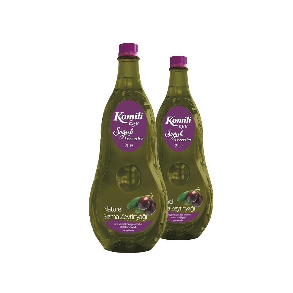 Komili Ege Soğuk Lezzetler Naturel Sızma Zeytinyağı Pet 2 L x 2