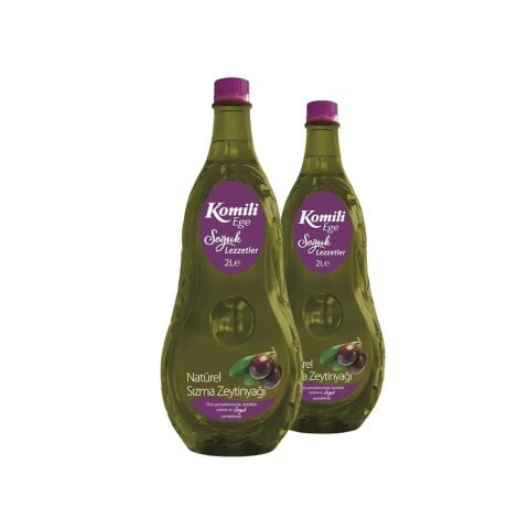Komili Ege Soğuk Lezzetler Naturel Sızma Zeytinyağı Pet 2 L x 2