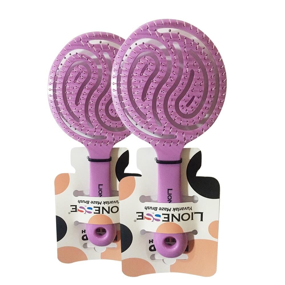 Tarko Lionesse Saç Fırçası Yuvarlak Mor x 2