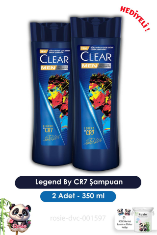 Clear Men 2'li Legend By CR7 Cristiano Ronaldo Şampuan 350 ml ve ROSIE