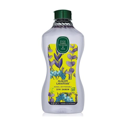 Eyüp Sabri Tuncer Alaçatı Lavantası  1.5 Lt Doğal Zeytinyağlı Sıvı Sabun