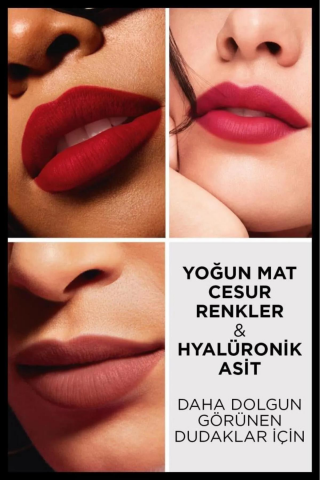 3 Adet Loreal Paris Color Riche Colors Of Worth Matte Ruj - 100 Pink Worth It ve ROSIE