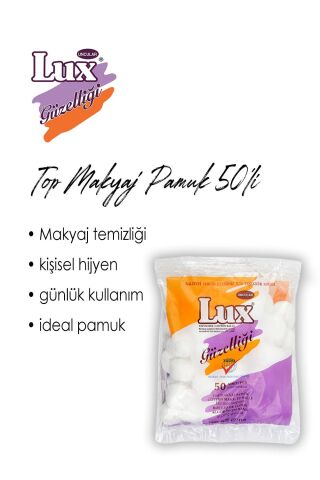 Lux 13 AL 11 ÖDE Top Makyaj Pamuğu 50'li ve ROSIE