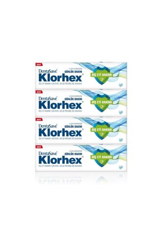 Dentasave Klorhex Diş Macunu Günlük Bakım 75 ml x 4