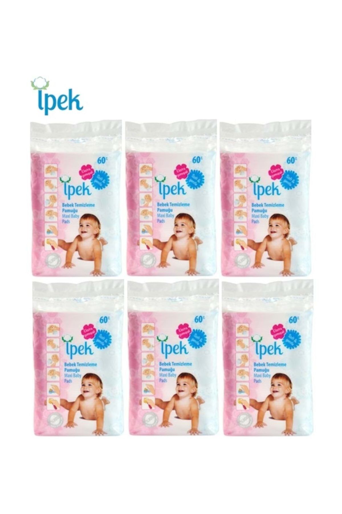 İpek Bebek Temizleme 60 Adet X 6 Paket