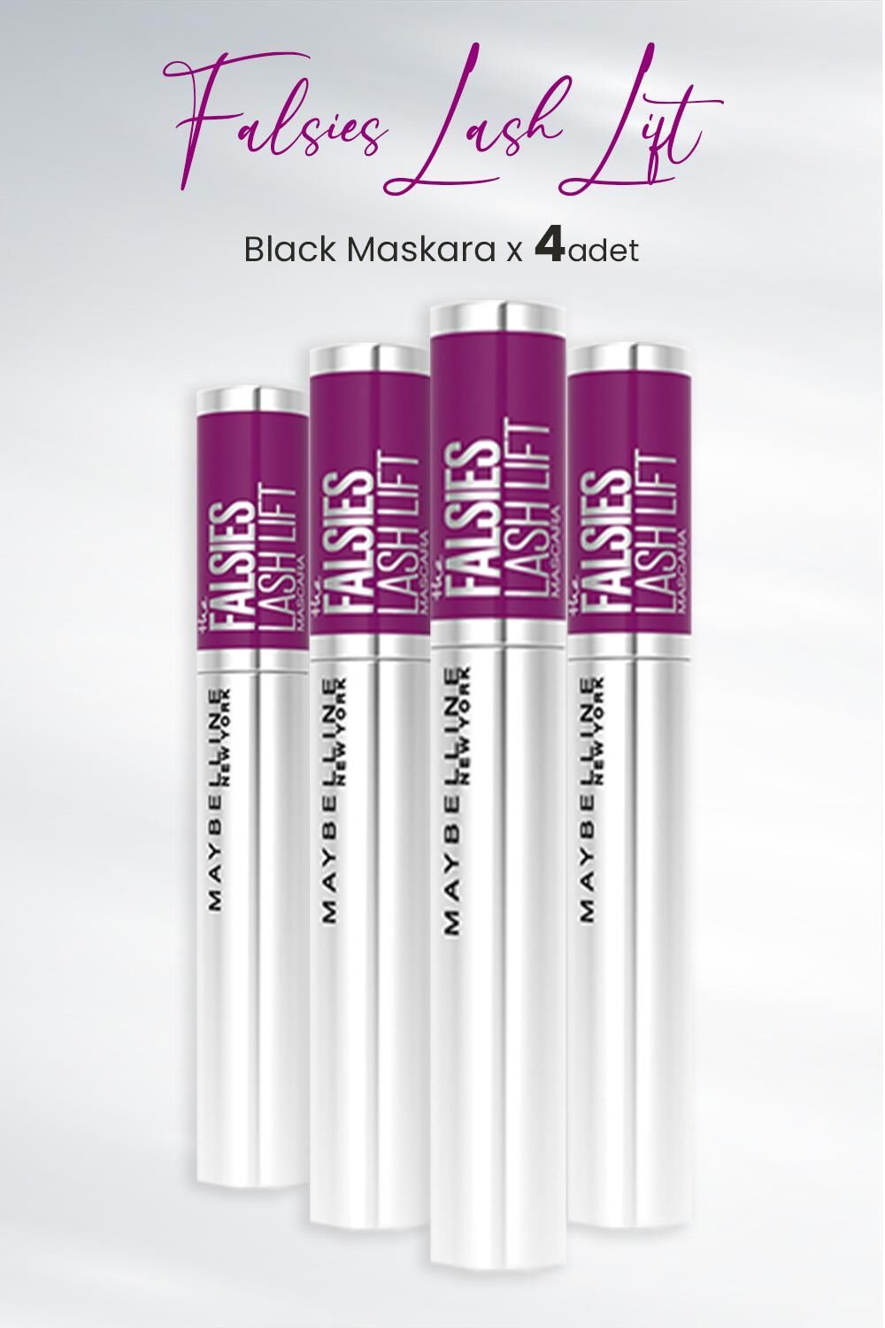 Maybelline New York Maskara Falsies Lash Lift Black x 4 Adet