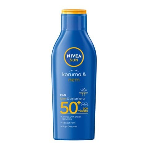Nivea Sun SPF50+ Güneş Koruyucu & 48 Nemlendirici Güneş Losyonu 200 ml