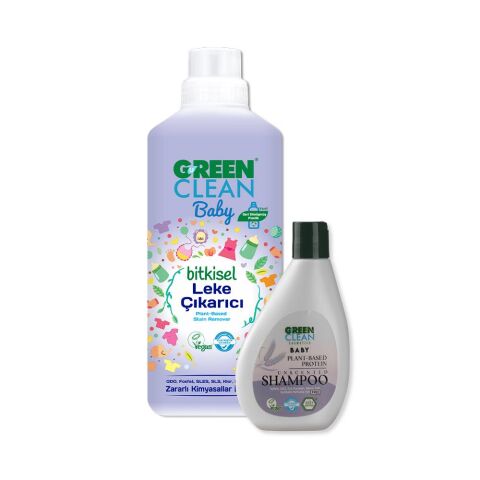 Green Clean Baby Şampuan 275 ml ve Leke Çıkarıcı 1 lt