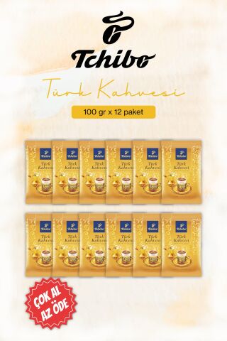 Tchibo Türk Kahvesi 12 paket x 100 Gr