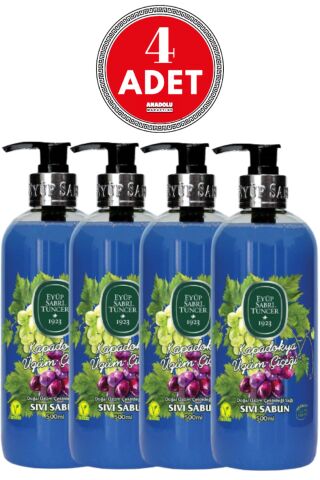 Eyüp Sabri Tuncer Kapadokya Üzüm Çiçeği Sıvı Sabun 500 ml x 4 Adet