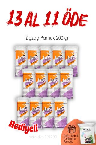 Lux 13 AL 11 ÖDE Zigzag Pamuk 200 gr ve ROSIE