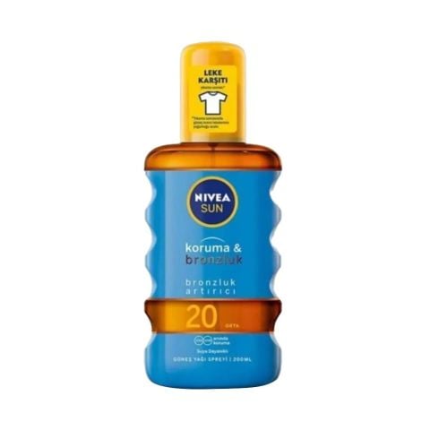Nivea Sun SPF20 Koruma & Bronzluk Güneş Yağı Sprey 200 ml