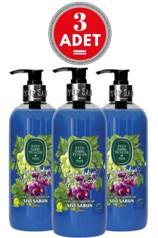 Eyüp Sabri Tuncer Kapadokya Üzüm Çiçeği Sıvı Sabun 500 ml x 3 Adet