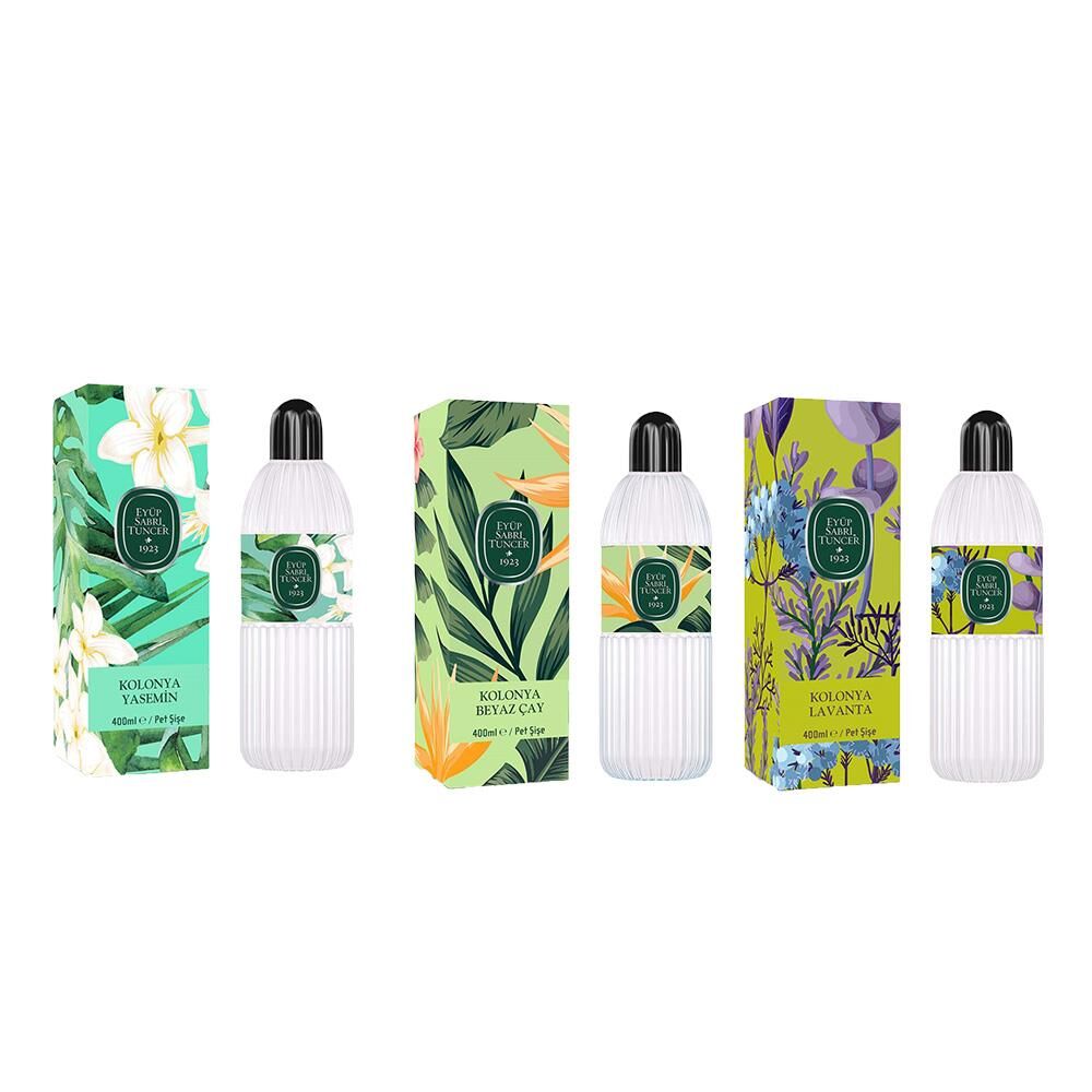 Eyüp Sabri Tuncer Kolonya Yasemin, Beyaz Çay ve Lavanta Pet Şişe 400 ML