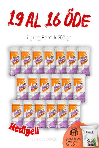 19 AL 16 ÖDE 200 gr. Lux Zigzag Pamuk ve ROSIE