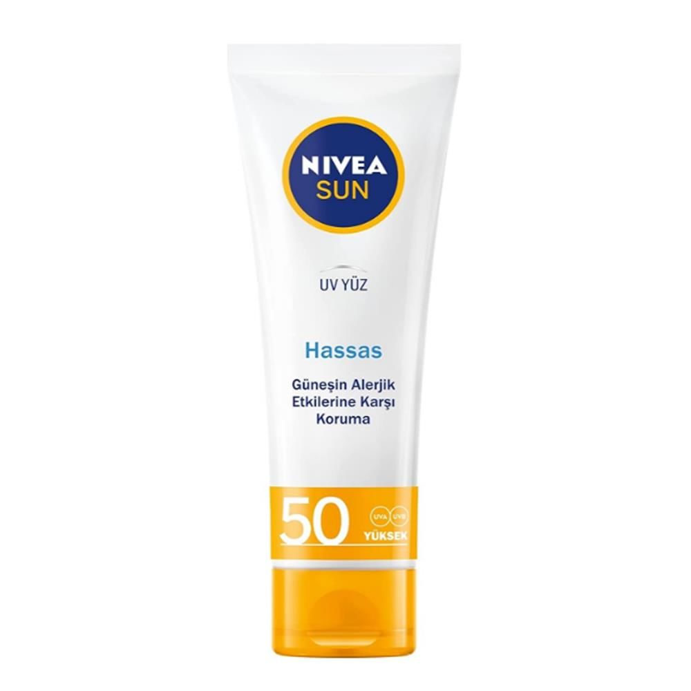 Nivea Sun Spf50 Hassas Yüz Güneş Kremi 50 ml