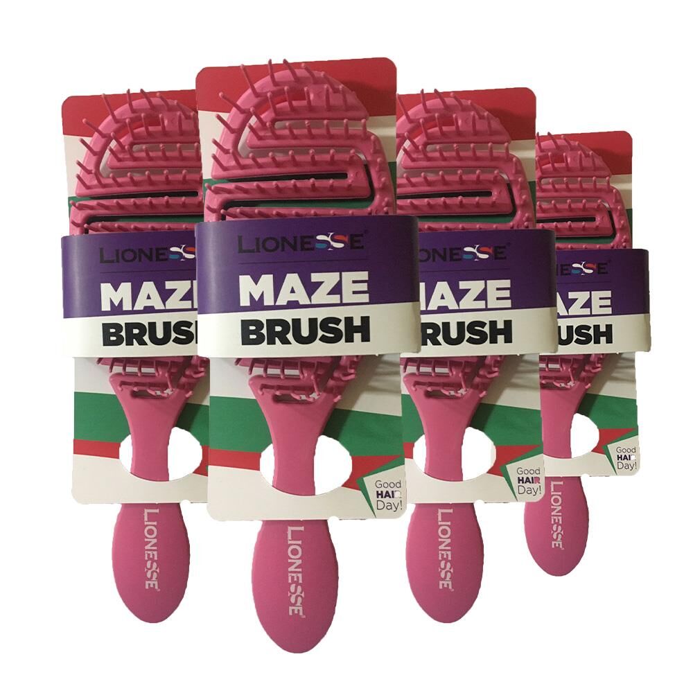 Tarko Lionesse Saç Fırçası Oval Pembe x 4