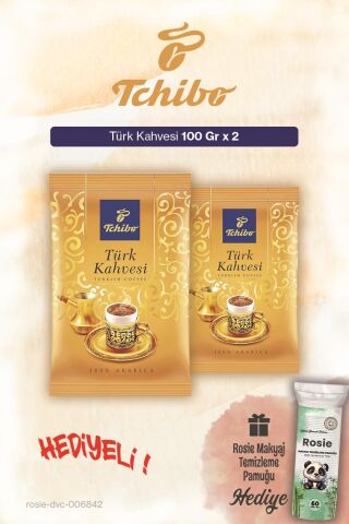 Tchibo Türk Kahvesi 100 Gr x2 ve Pamuk