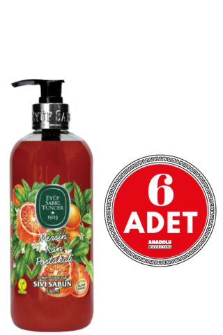 Eyüp Sabri Tuncer Mersin Kan Portakalı Sıvı Sabun 500 ml x 6 Adet