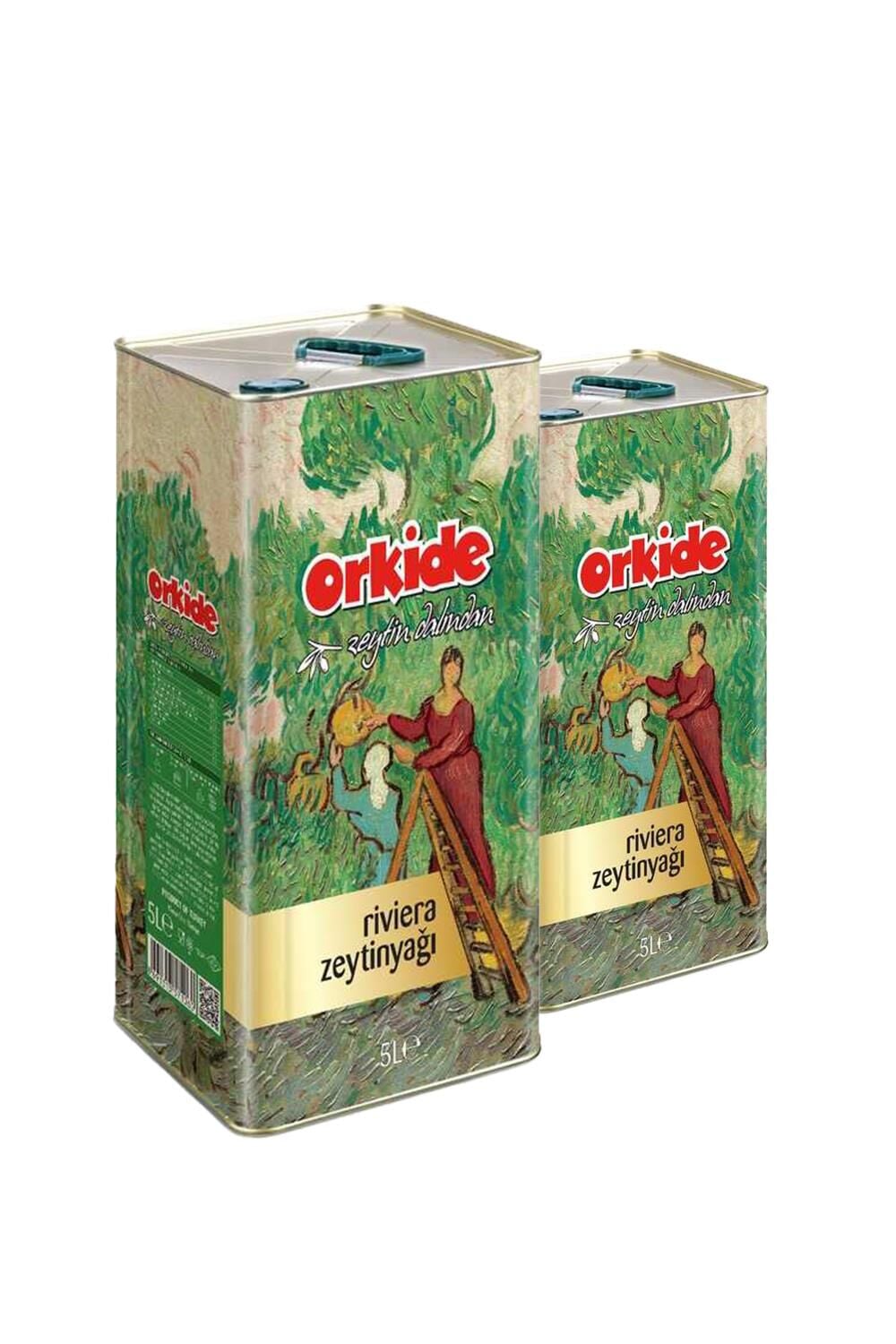 Orkide Riviera Zeytinyağı Teneke 5 lt x 2