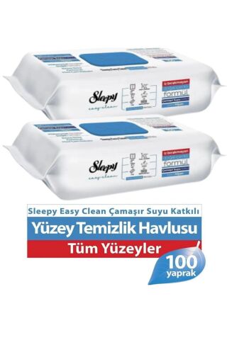 Easy Clean Yüzey Temizlik Havlusu 2 * 100'lü Çamaşır Suyu Katkılı