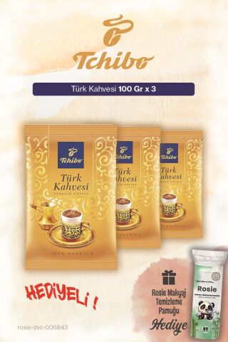 Tchibo x3 Türk Kahvesi 100 Gr ve Pamuk