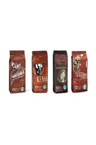 Starbucks Kenay, Sumatra, Colombia, Guatemala Çekirdek Kahve (4 x 250 Gr )