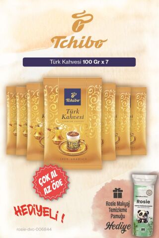 Tchibo 7 AL 6 ÖDE Türk Kahvesi 100 Gr ve Pamuk