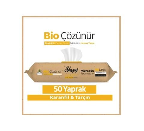 Sleepy Bio Çözünür Tarçın ve Karanfil Islak Mendil 50'li x 3 ve ROSIE